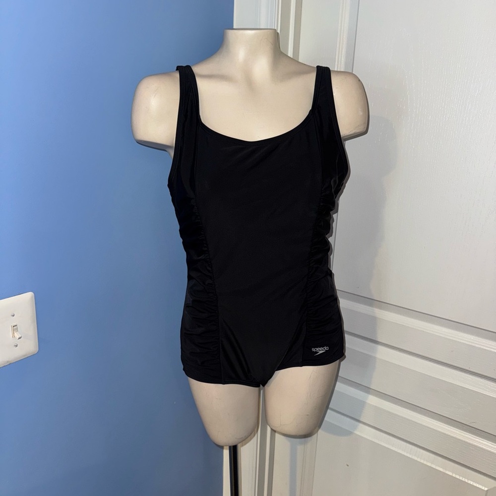 Speedo Black Women's One Piece Swimsuit XL